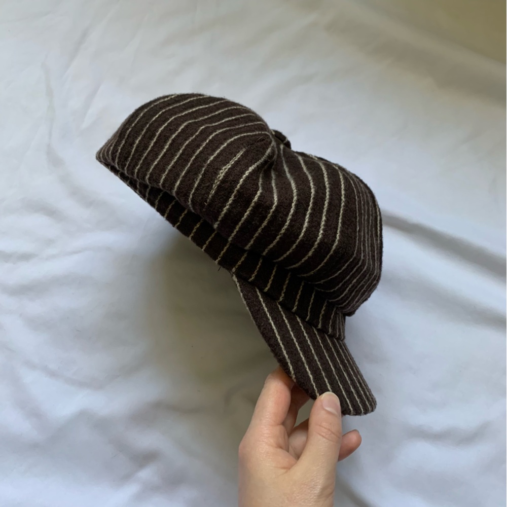 Vintage Striped Paperboy Hat